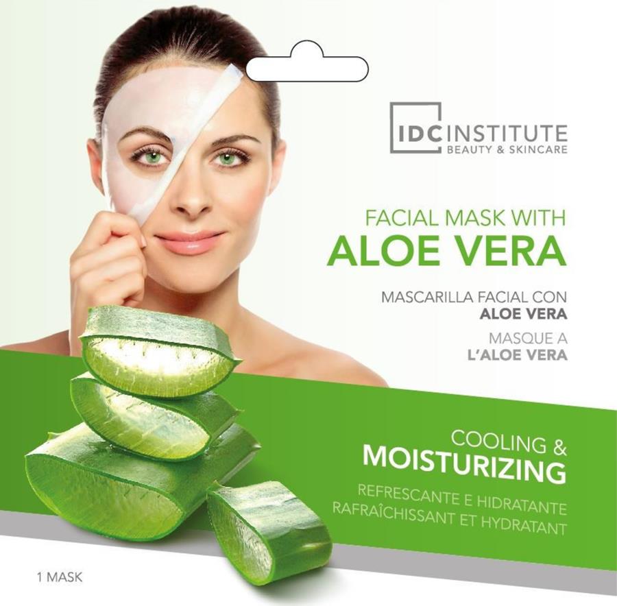 MASCARILLA FACIAL ALOE VERA IDC INSTITUTE | Mask.aloe